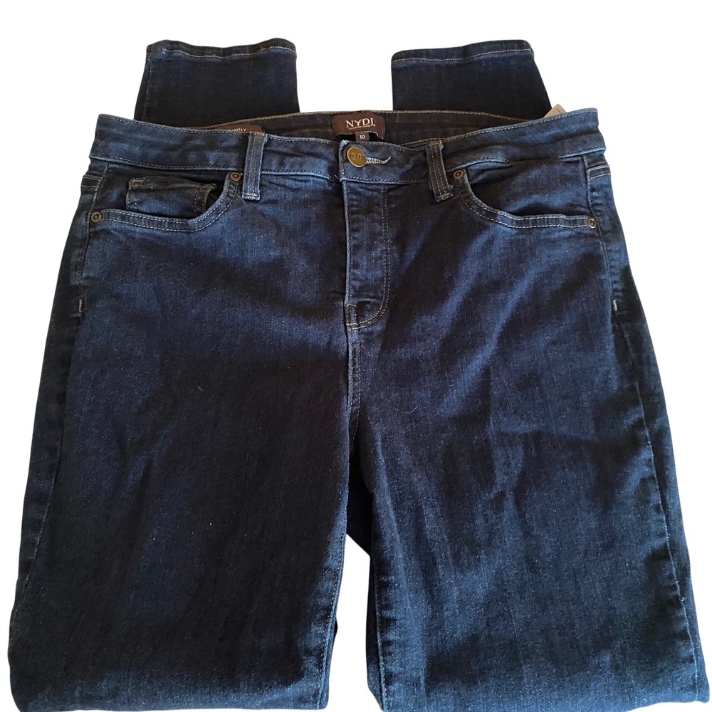 NYDJ Ami Skinny Jeans Women's 10 Dark Wash Lift Tuck Stretch Denim Pants